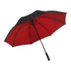 The red and black two-color folding umbrella is waterproof, sun-proof, portable and suitable for both sunny and rainy days Item Picture